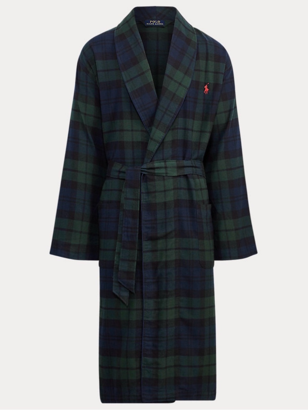 Polo by Ralph Lauren Green & Navy Tartan Robe (L/XL)
